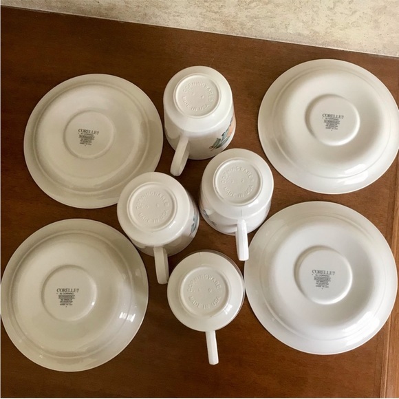 Corelle Abundance Cups with Saucers - Picture 3 of 5